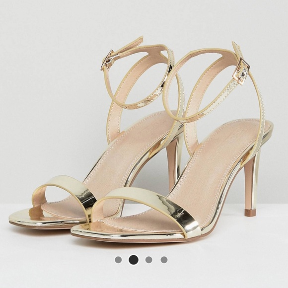 asos half time barely there heeled sandals
